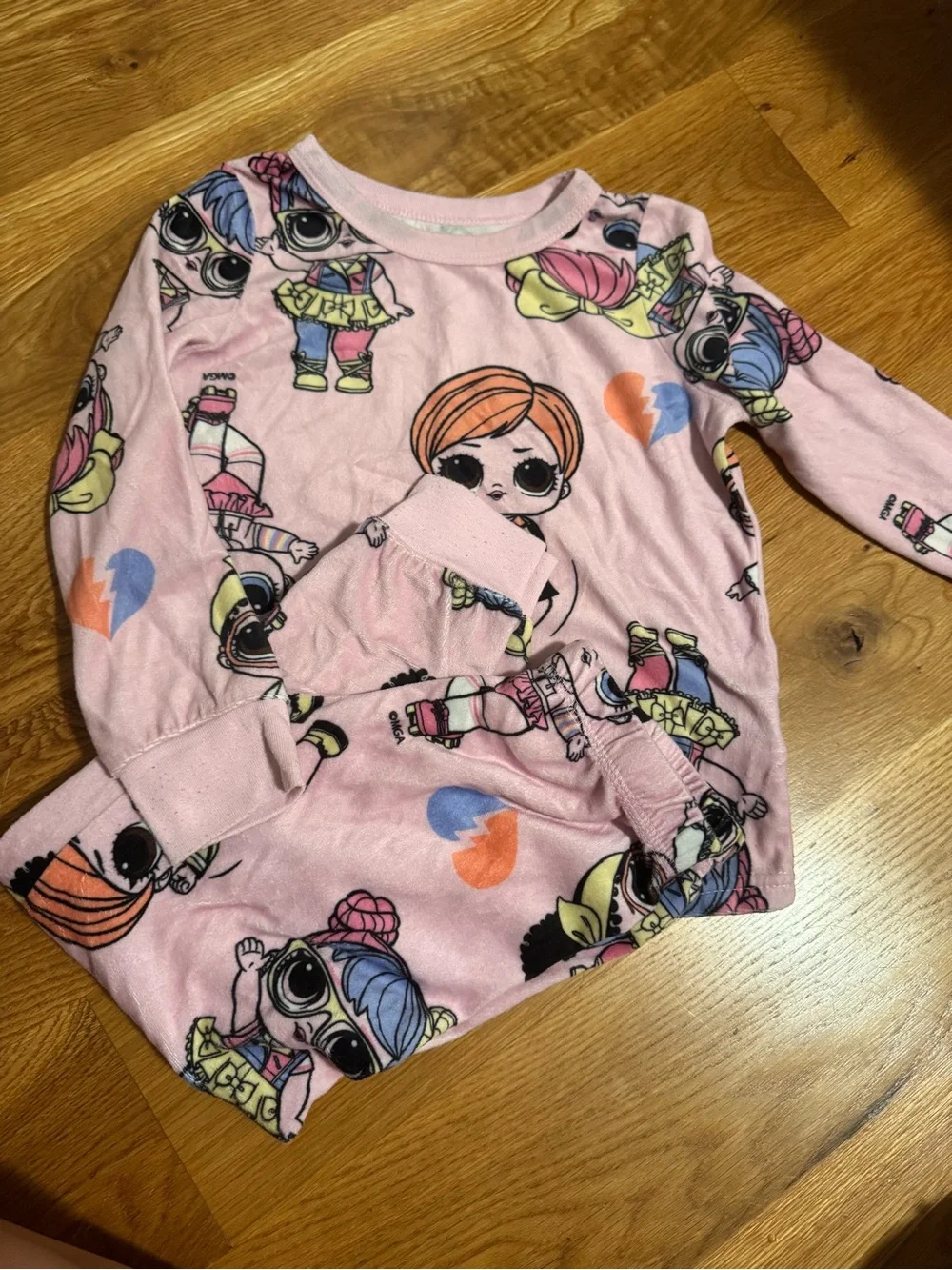 L.O.L. Surprise! Pink Doll-Pattern Kids Pajama Set